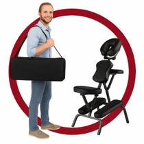 Cadeira De Massagem Shiatsu Quick Massage Dobrável Portátil Com Bolsa