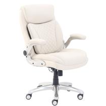 Cadeira de mesa de escritório Amazon Basics Ergonomic Executive Cream Cadeira de mesa de escritório Amazon Basics Ergonomic Executive Cream