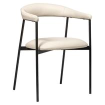 Cadeira de Metal para Sala de Jantar Maya Estofada Elegante, Confortável e Resistente Cadeira de Metal para Sala de Jantar Maya Estofada Elegante, Confortável e Resistente