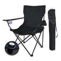 Cadeira De Pesca Camping Dobrável Portatil 120kg Reforçada Praia