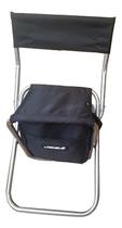 Cadeira De Pesca Dobrável Com Bolsa 13 Litros Preto Joga