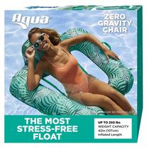 Cadeira de piscina Float Aqua Zero Gravity inflável azul azul-petróleo