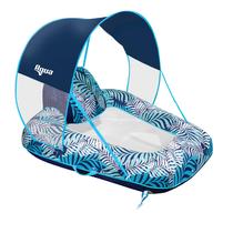 Cadeira de Piscina Flutuante Aqua Zero Gravity com Guarda-Sol e Porta-Copos