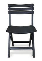 Cadeira De Plástico Arqplast Dobrável Preto 110kg 80x45x42cm