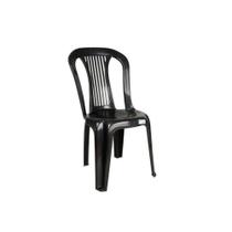 Cadeira De Plastico Bistro Antares Preto Ponte Nova Kit 04