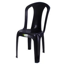 Cadeira De Plastico Bistro Preto Sem Braço - Duo