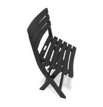 Cadeira De Plástico Dobrável Área De Lazer Preta 110kg Cor:Preto - arqplast