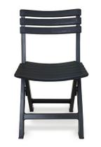 Cadeira De Plástico Dobrável Lanchonete Preta 110kg Arqplast C/ NF