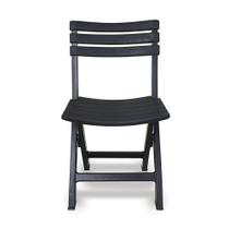 Cadeira de Plástico Dobrável Preta Área de Lazer Arqplast Cadeira de Plástico Dobrável Preta Área de Lazer Arqplast