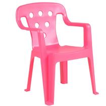 Cadeira de Plástico Infantil Mor, Rosa