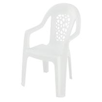 Cadeira de Plástico Topplast Mirela com Braço PA00297 Branca