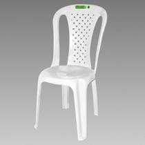 Cadeira de Plástico Valentina TopPlast sem Braço Capacidade Até 120KG - Branca
