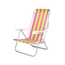 Cadeira de Praia 8 Posições Alumínio Sortido - Bel Lazer