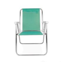 Cadeira de Praia Alta Alumínio Anis - Mor