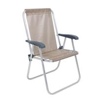 Cadeira de Praia Alta Alumínio Bege 65006 BELFIX