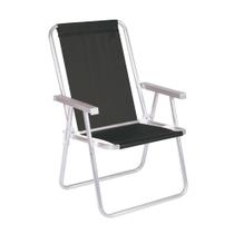 Cadeira de Praia Alta Alumínio Conforto 120 kg Mor