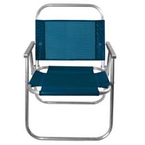 Cadeira De Praia Alta Aluminio Rerorçada Riviera 130 kg - CADEIRAS BRASIL TROPICAL