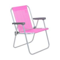 Cadeira de Praia Alta Bel Lazy em Alumínio Rosa 23510