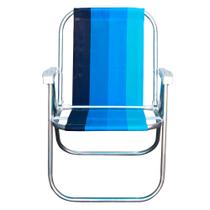 Cadeira de Praia Alta Botafogo Lar & Lazer Alumínio 047 Sortida