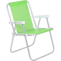 Cadeira de Praia Alta Lazy Sannet Bel Aluminio Leve Dobravel Verde Cadeira de Praia Alta Lazy Sannet Bel Aluminio Leve Dobravel Verde