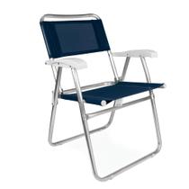 Cadeira de Praia Alta Mor Master 2116 em Alumínio - Cores Sortidas