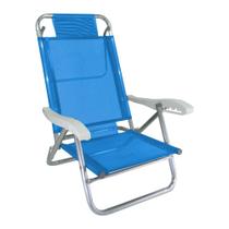 Cadeira de Praia Alumínio 5 Posições Banho de Sol Zaka