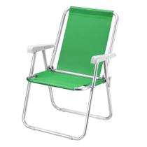 Cadeira de praia alumìnio beach premium confort verde