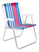Cadeira De Praia Alumínio Polietileno Dobrável 25500 Bel Fix