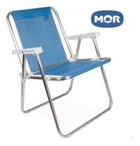 Cadeira De Praia Alumínio Reforçada 110kg Mor