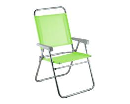 Cadeira de praia aluminio sun plus verde limão