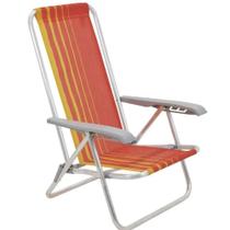 Cadeira De Praia Bali Laranja E Amarelo - 92900101 - Tramontina