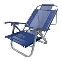 Cadeira De Praia Copacabana Reclinavel Azul Royal CAD0399 Botafogo