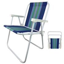 Cadeira de Praia Dobravel Ar Livre Quintal Jardim Varanda Piscina Camping Acampamento Lazer Pescaria Sol Verao