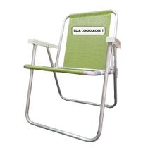 Cadeira de Praia Dobrável em Alumínio Personalizada Medcombo