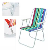 Cadeira de praia dobravel portatil multiuso camping pesca 110kg Cadeira de praia dobravel portatil multiuso camping pesca 110kg
