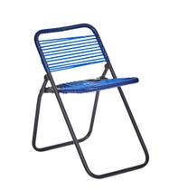 Cadeira de Praia Dobrável Reforçada Azul