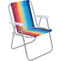 Cadeira de Praia e Piscina Alta 25576 Degradê Alumínio BEL