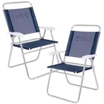 Cadeira de Praia e Piscina em Alumínio Master Plus 120 Kg 2 Uni ZELT