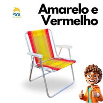 Cadeira de Praia em Alumínio Resistência e Conforto para você Suporta Até 120kg Cores Variadas