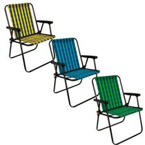 Cadeira de Praia Estilo Xadrez Diversas Cores Piscina Camping Estrutura Aço Suporta 110kg Apoio Para o Braço Cadeira de Praia Estilo Xadrez Diversas Cores Piscina Camping Estrutura Aço Suporta 110kg Apoio Para o Braço