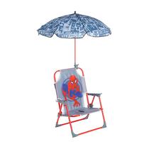 Cadeira de Praia Infantil Idea Nuova Homem-Aranha com Guarda-sol Cadeira de Praia Infantil Idea Nuova Homem-Aranha com Guarda-sol