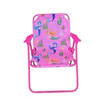 Cadeira de Praia Infantil Rosa - 53cm x 25cm x 30cm - 25kg