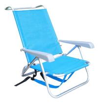 Cadeira De Praia Mochila C/ Alça 82x74x60 Aluminio Até 100kg