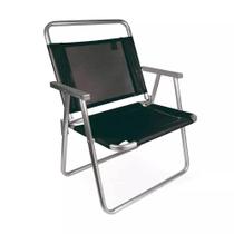 Cadeira De Praia Oversize Alumínio Reforçada Larga Mor 140kg