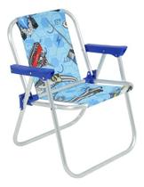 Cadeira De Praia Piscina Infantil Bel - Hot Wheels - Azul