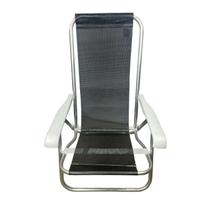 Cadeira De Praia Reclinável 4 Posições Alumínio Sannet Bel