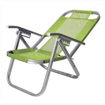 Cadeira De Praia Reclinável Alta Ipanema Verde Botafogo