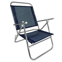 Cadeira de praia reclinável Move Zaka alumínio Azul
