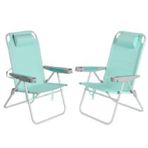 Cadeira de praia SUNNYFEEL de grandes dimensões, 17 polegadas de altura, 500 kg, capacidade de 2 unidades