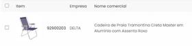 Cadeira de Praia Tramontina Creta Roxo 92900203
